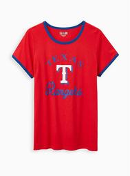 Classic Fit Ringer Tee - MLB Texas Rangers Red