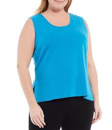 Plus Size Ming Wang Scoop Neck Washable Tank