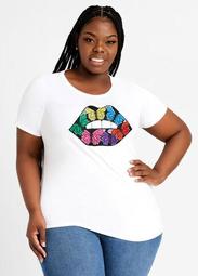 Butterfly Lips Graphic Tee