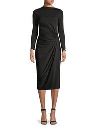Side Ruched Jersey Dress