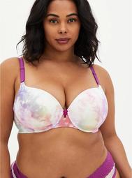 White Tie-Dye 360° Back Smoothing™ Lightly Lined T-Shirt Bra
