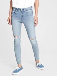 Mid Rise Distressed Universal Jeggings With Washwell™ 