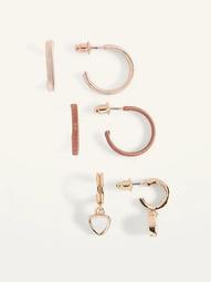 Hoop Earrings Variety 3-Pack for Women