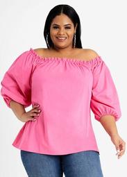 Tall Square Neck Puff Sleeve Top