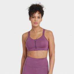 Women's High Support Mesh Back Zip-Front Bra - All in Motion™