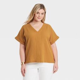 Women's Short Sleeve Blouse - Universal Thread™