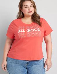 All Good Graphic Crop Tee