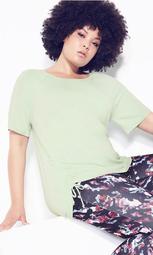 Ruched Side Top - lime