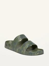Printed EVA Double-Strap Slide Sandals for Women