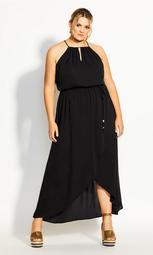 Hot Tropic Maxi Dress - black