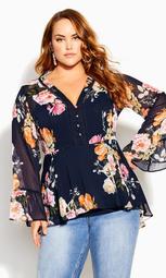Florence Top - navy