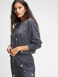 Adult Supersoft Popover Print PJ Top in TENCEL Modal™