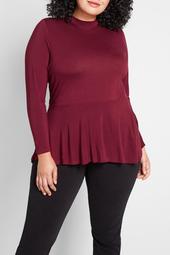 In the Knit of Time Peplum Top