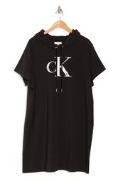 Center CK Hoodie T-Shirt Dress