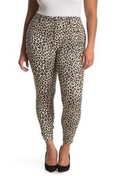 Leopard Print Curvy Skinny Jeans