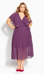 Softly Tied Dress - orchid