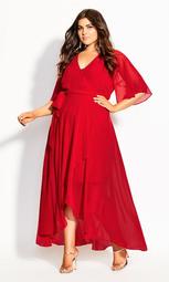 Enthral Me Maxi Dress - love red