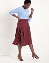Midi Skirt with Pleats