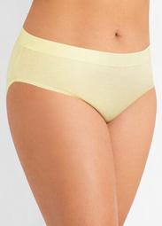 Cotton Ruched Hipster Brief