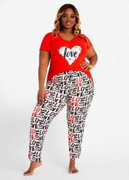 YMI Love Is Graffiti PJ Pants Set