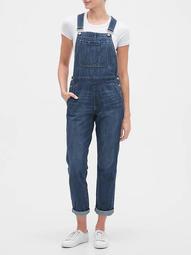Relaxed Denim Overalls With Washwell™