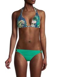 Tropical Halter Bikini Top