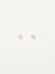 Sterling Silver Star Stud Earrings for Women