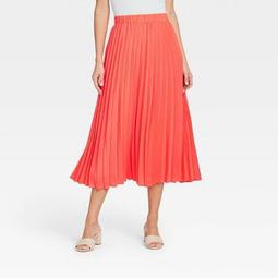 Women's Midi Pleated A-Line Skirt - A New Day™
