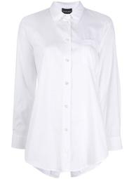 longline pleated-back shirt
