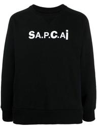 x Sacai logo-print sweatshirt