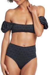 Janie Puffed Sleeve Bikini Top