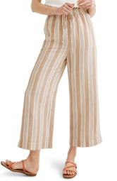 Huston Stripe Tan Smocked Pants