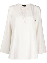 bell sleeve A-line blouse