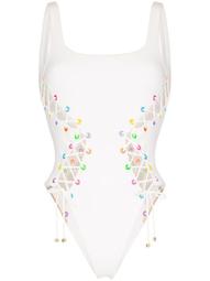 Marney lace-up swimsuit
