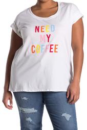 Need My Coffee Scoop Neck T-Shirt