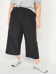 High-Waisted Breathe ON Crop Wide-Leg Plus-Size Pants