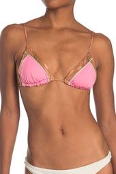 Pink Sands Triangle Bikini Top