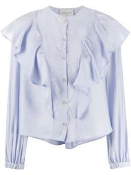 ruffled-detail blouse
