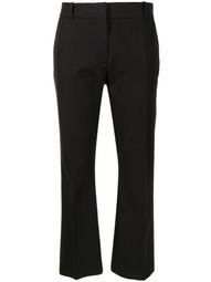 cropped-tailored trousers