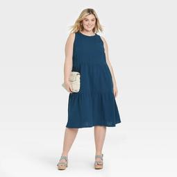 Women's Plus Size Sleeveless Casual Dress - Ava & Viv™