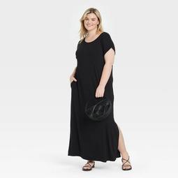 Women's Plus Size Short Sleeve Knit Dress - Ava & Viv™