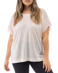 Madeline Contrast Knit Tee