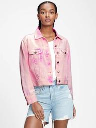 Relaxed Cropped Denim Icon Jacket With Washwell™