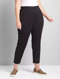 Pull-On Relaxed Ankle Pant - Ponte