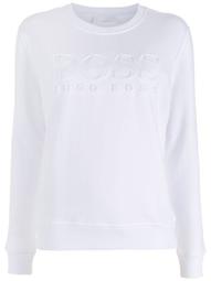 debossed-logo sweatshirt