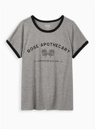 Classic Fit Ringer Tee - Schitt's Creek Rose Apothecary Grey