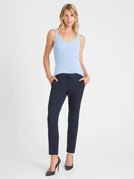 Petite Avery Straight-Fit Washable Wool Blend Pant