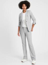 Petite Long and Lean-Fit Washable Wool-Blend Blazer