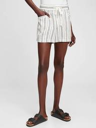 Pull-On Stripe Shorts With Washwell™