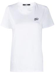signature embroidery cotton T-shirt